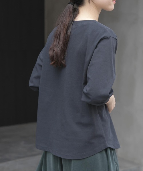 FORK&SPOON tシャツ FORK＆SPOON ハイツイストコットンギャザー