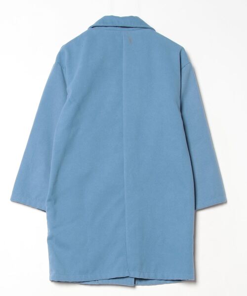 「BLANC FICELLE」 チェスターコート M ブルー レディース_画像2