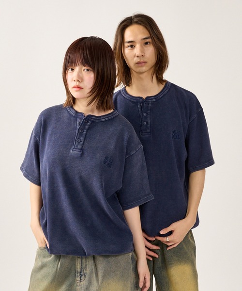 kutir tシャツ DRAWCORD HENLEY NECK THERMAL TSHIRT／ドロー