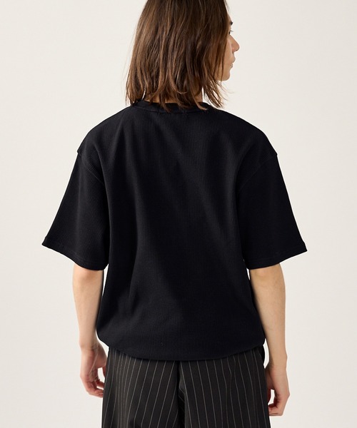 kutir（クティール） tシャツ DRAWCORD HENLEY NECK THERMAL TSHIRT