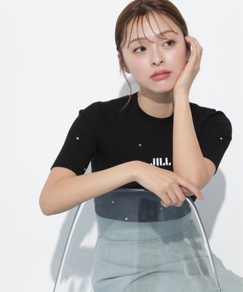 ビジューコンパクトロゴニット ビジューコンパクトロゴニット | JILL by JILL STUART（ジル