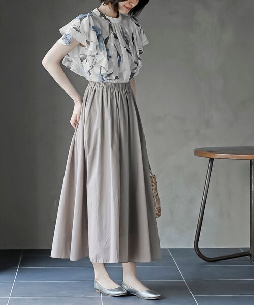 r・p・s ブラウス シャツ ジャガード花柄フリルブラウス