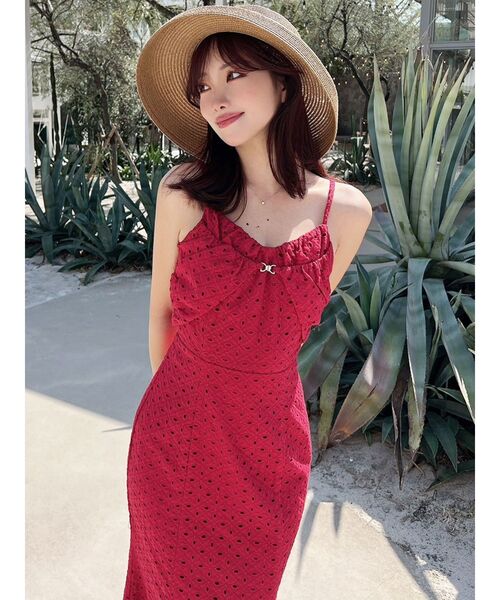 RESEXXY（リゼクシー） ワンピース コットンレースキャミワンピース