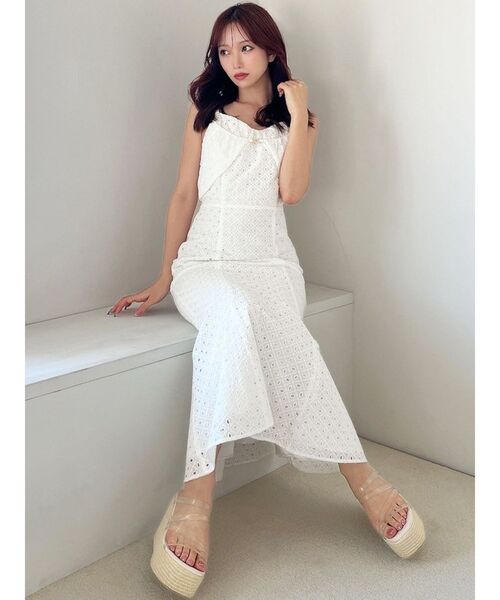 RESEXXY（リゼクシー） ワンピース コットンレースキャミワンピース