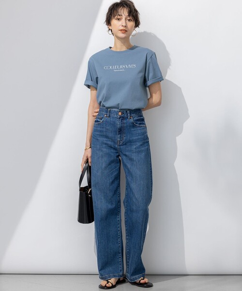 【洗える】ボタニカル カラー Tシャツ 23区 tシャツ 「洗える」ボタニカル カラー Tシャツ レディース