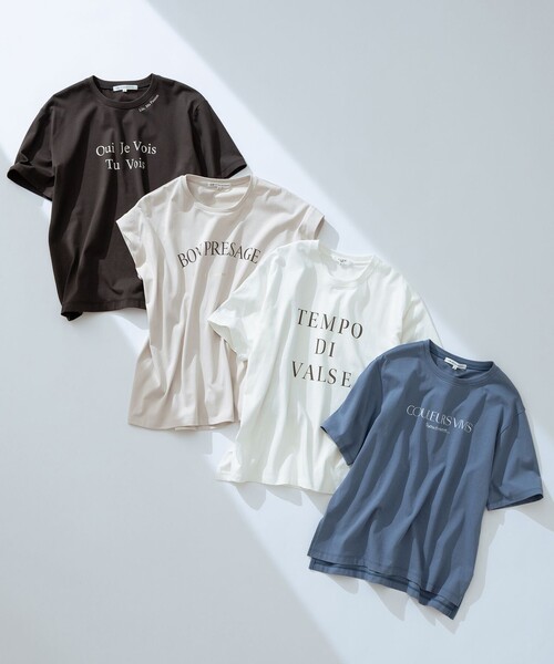 【洗える】ボタニカル カラー Tシャツ 23区 tシャツ 「洗える」ボタニカル カラー Tシャツ レディース