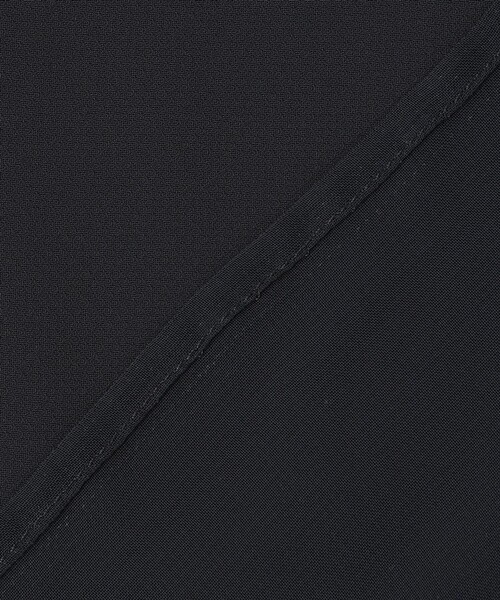 ブラウス シャツ BackSatinAmunzen シフォンコンビブラウス レディースの画像