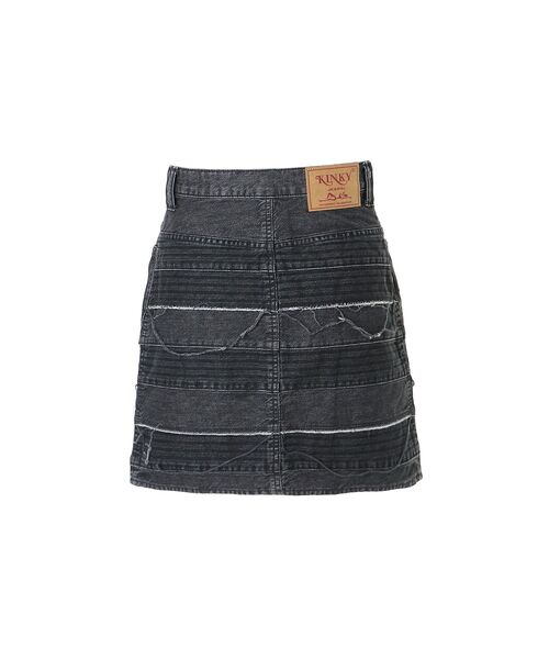 HYSTERIC GLAMOUR（ヒステリックグラマー） デニムスカート スクラッチ