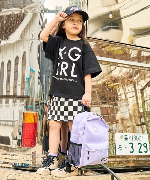 ソックス　k様 X-girl Stages 靴下 ロゴラインシアークルーソックス キッズ