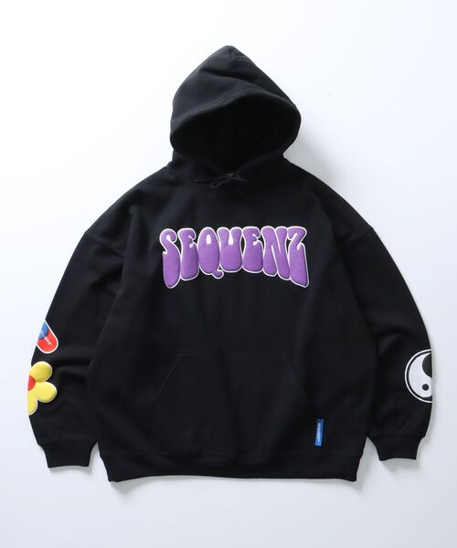 SEQUENZ パーカー ブラウン Mサイズ SEQUENZE パーカー 「SEQUENZ（シークエンズ）」LOGO APPLIQUE