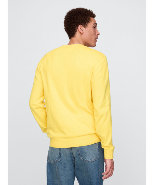「GAP」 長袖ニット L ベージュ メンズ
