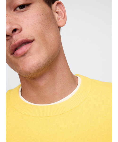 「GAP」 長袖ニット L ベージュ メンズ