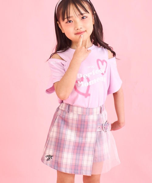 ANAP kids（アナップキッズ） tシャツ ハートスプレー ショルダー