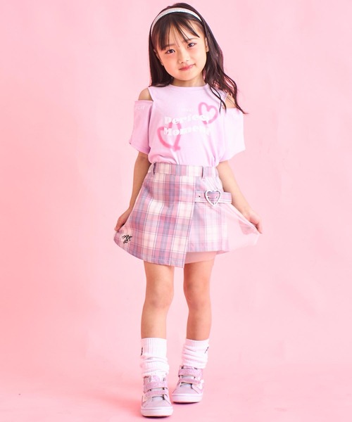 ANAP kids（アナップキッズ） tシャツ ハートスプレー ショルダー