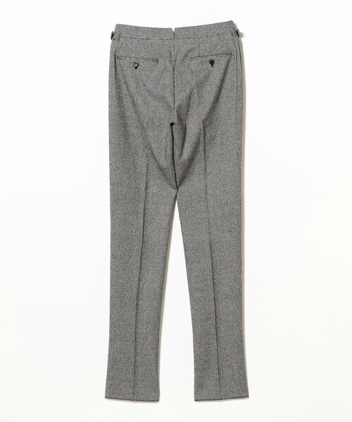 BEAMS F（ビームスF） パンツ ウール ハウンドトゥース 1プリーツ