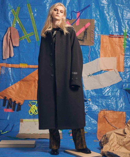 MAISON SPECIAL ステンカラーコート ブラック 02 MAISON SPECIAL（メゾンスペシャル） ステンカラーコート 2 ブラック