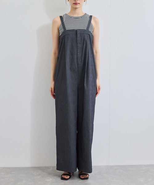 VIS（ビス） サロペット オーバーオール ベルト付きベアサロペット