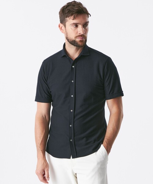 EPOCA UOMO（エポカ ウォモ） シャツ 編み柄シャツ メンズ : ZOZOTOWN 