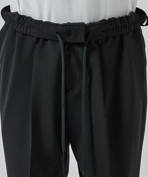 スラックス 「STUDIOUS」SUMMER WOOL TAPERED SLACKS メンズの画像