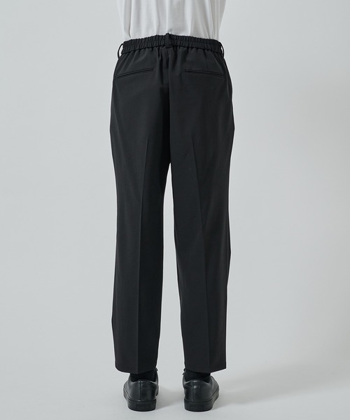スラックス 「STUDIOUS」SUMMER WOOL TAPERED SLACKS メンズの画像