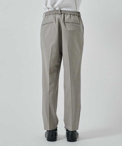 スラックス 「STUDIOUS」SUMMER WOOL TAPERED SLACKS メンズの画像