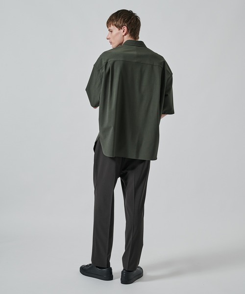 スラックス 「STUDIOUS」SUMMER WOOL TAPERED SLACKS メンズの画像