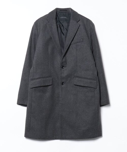 NANO universe【美品】チェスターコート グレー M NANO universe（ナノ・ユニバース） チェスターコート M グレー メンズ