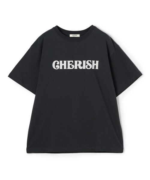 tシャツ コットンロゴプリント Tシャツ レディース