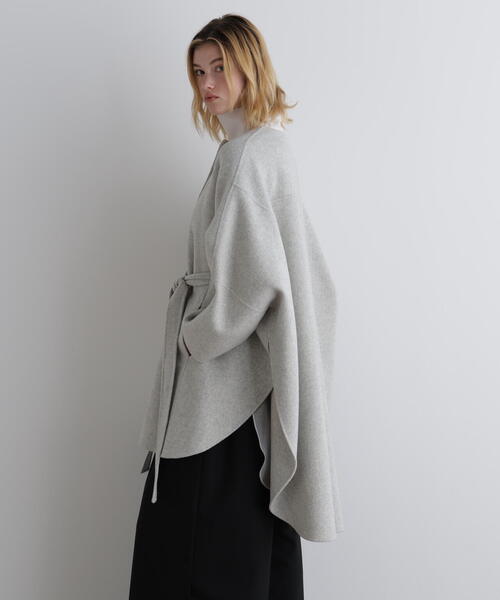 LE PHIL（ル フィル） ノーカラーコート コート ソフトウールリバー