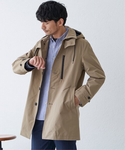 「IKKA LOUNGE」 ステンカラーコート S ベージュ メンズ_画像9
