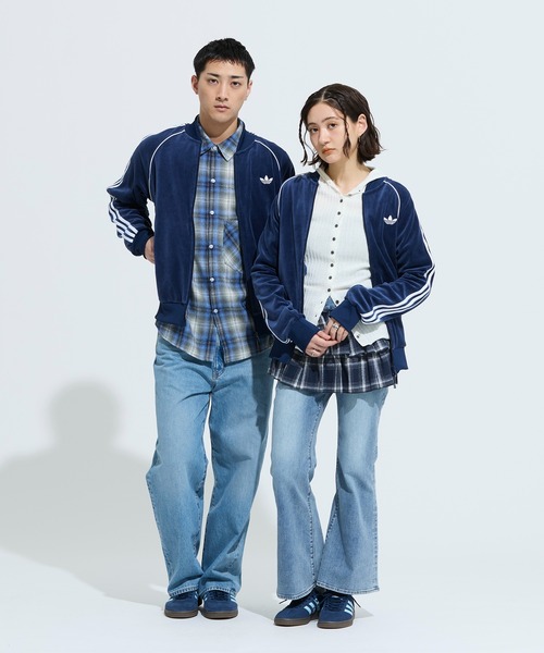 adidas（アディダス） ジャージ SST アディカラー ベロア トラック