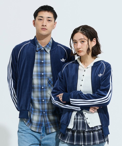 adidas（アディダス） ジャージ SST アディカラー ベロア トラック