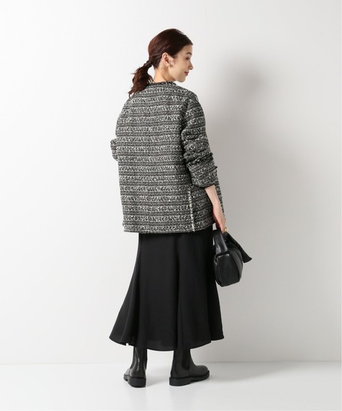 IENA 「IENA」 ノーカラージャケット 36 ブラック レディース