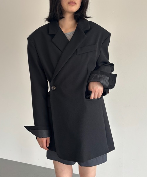 FUULLY STUDIO ジャケット テーラードジャケット 2WAYボクシー