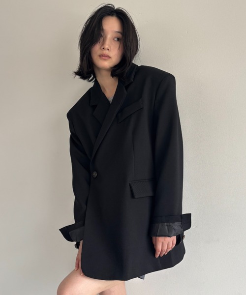 FUULLY STUDIO ジャケット テーラードジャケット 2WAYボクシー