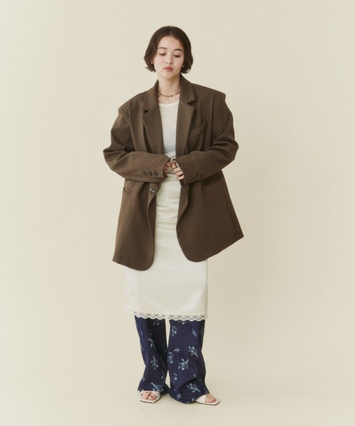 FUULLY STUDIO ジャケット テーラードジャケット 2WAYボクシー