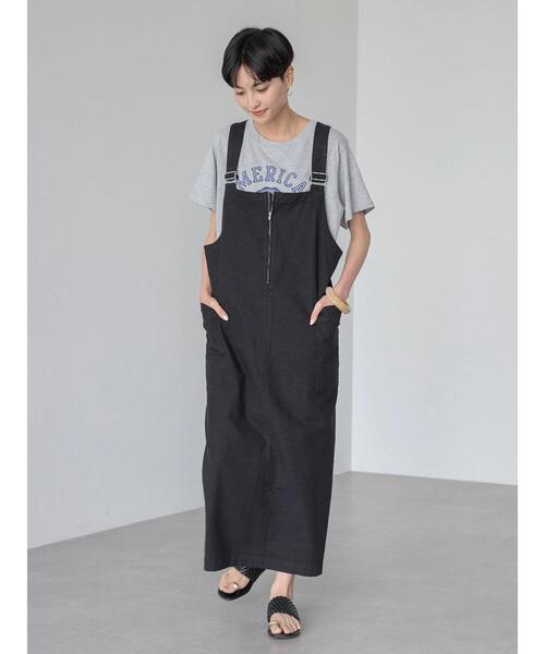 「AMERICAN HOLIC」 サロペットスカート L ブラック レディース_画像2