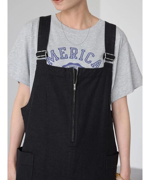 「AMERICAN HOLIC」 サロペットスカート L ブラック レディース_画像5