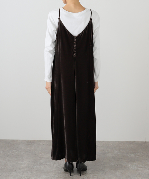 SLOBE IENA（スローブイエナ） ワンピース ベロアキャミワンピース
