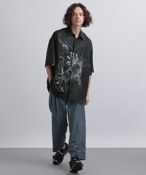 「HARE」 半袖シャツ FREE ブラック メンズ_画像5