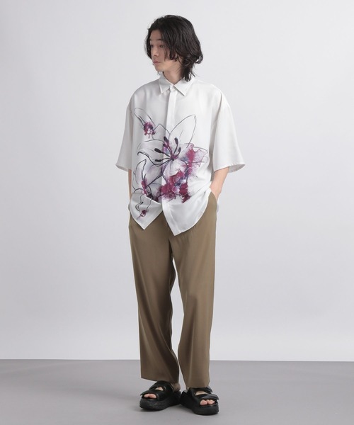 「HARE」 半袖シャツ FREE ブラック メンズ_画像6