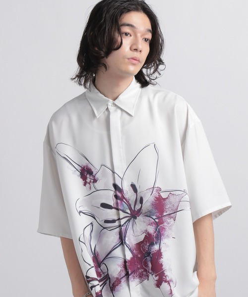 「HARE」 半袖シャツ FREE ブラック メンズ_画像8