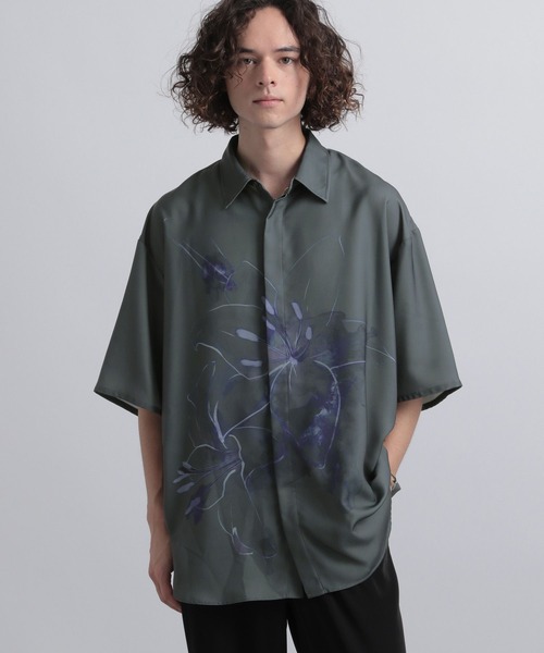 「HARE」 半袖シャツ FREE ブラック メンズ_画像9