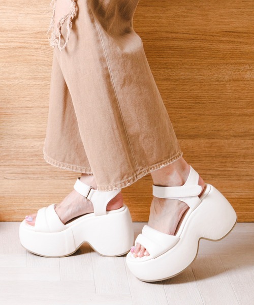 「attagirl」 フラットサンダル L ブラック レディース_画像2