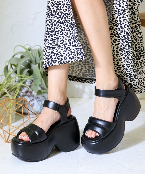 「attagirl」 フラットサンダル L ブラック レディース_画像6