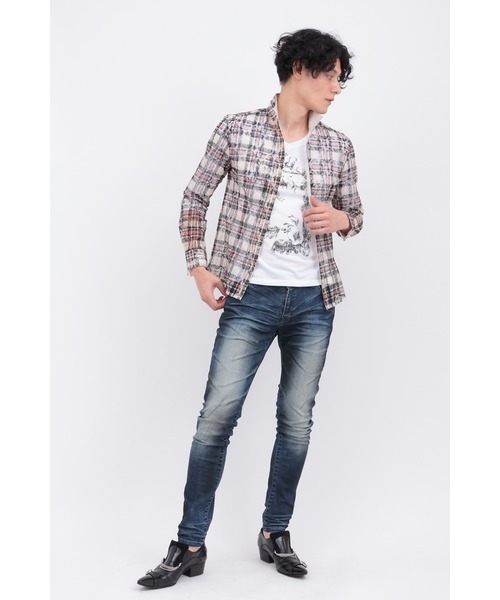 トルネードマート（TORNADO MART）/TORNADO MART∴ラッセルレースチェックプリントシャツ TORNADO MART（トルネードマート） tシャツ ラッセルレースチェック