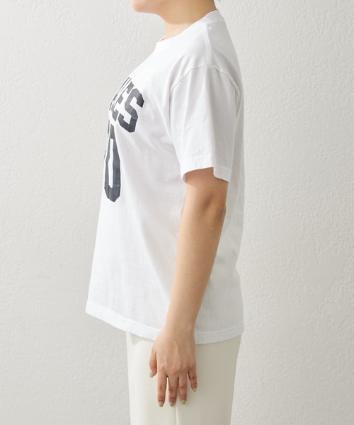 「Whim Gazette」 半袖Tシャツ FREE サックスブルー レディース_画像3