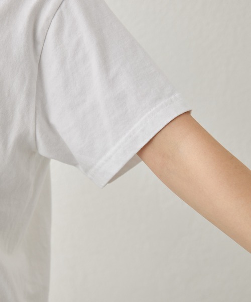 「Whim Gazette」 半袖Tシャツ FREE サックスブルー レディース_画像6