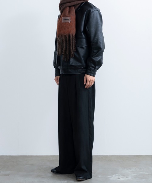 「SINSS」 ブルゾン MEDIUM ブラック メンズ_画像5