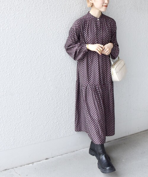 新品 L'EQUIPE ロングシャツワンピース 茶 サイズ 40*GD813 楽天市場